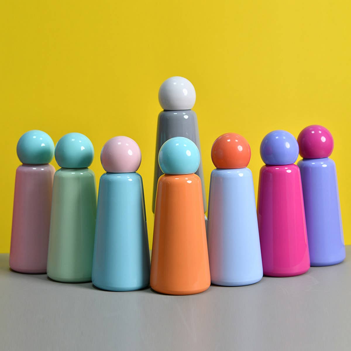 CUTE OUTDOOR DOUBLE-LAYER HOT AND COLD WATER CUP