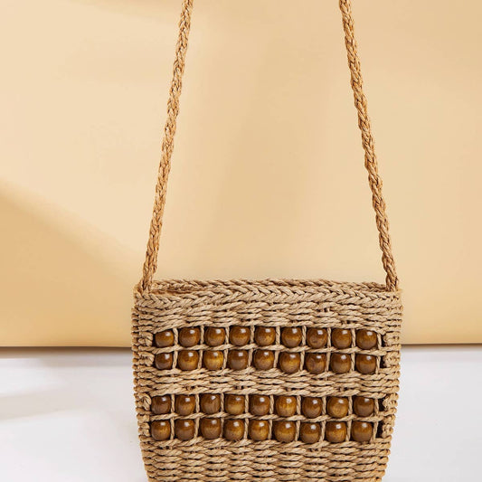 2024 NEW ABACUS WOOD BEAD STRAW BAG_CWAB1987