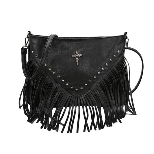 Rivet trendy and versatile crossbody underarm bag