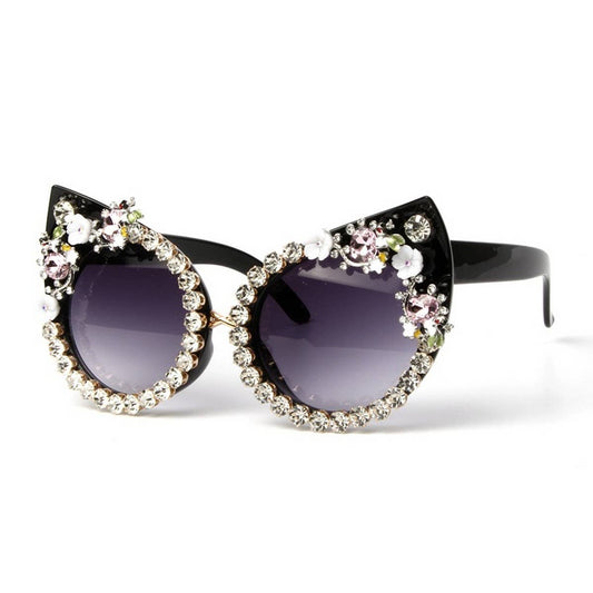 VERSATILE FLOWER DIAMOND HANDMADE SUNGLASSES