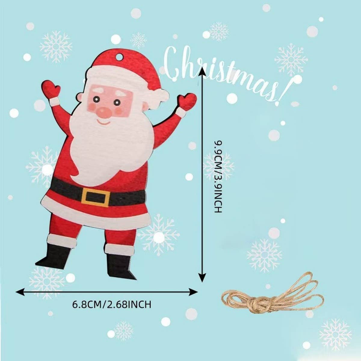 CWMM9156_WOODEN CHRISTMAS CARVING CREATIVE ORNAMENTS