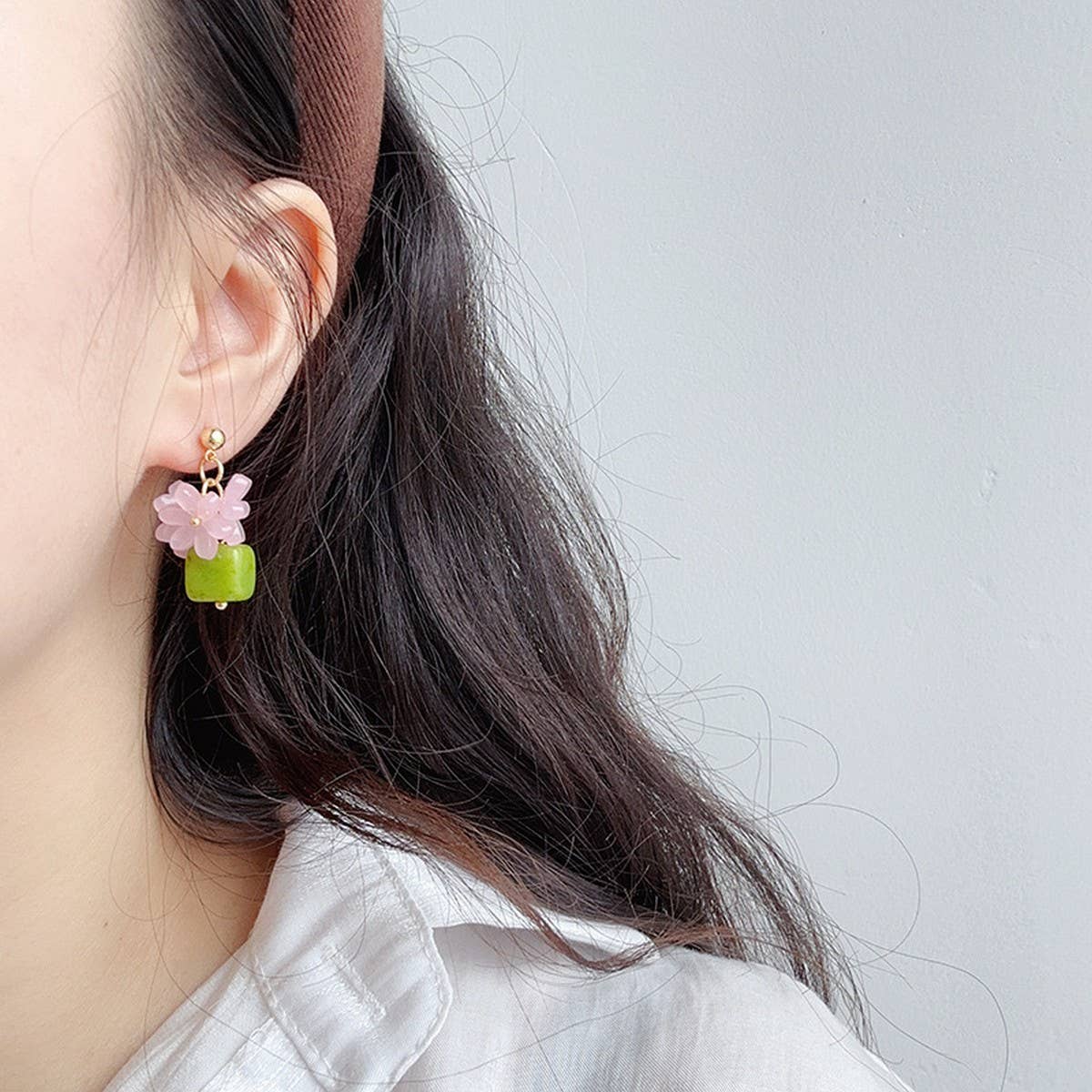 GREEN GARDEN SWEET AND GENTLE EARRINGS_CWAJE1699