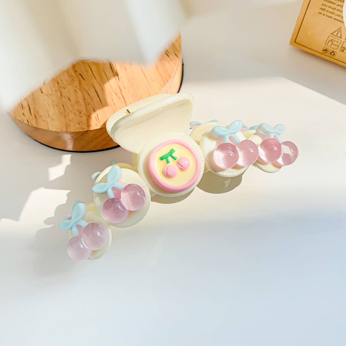 Macaron fresh fruit grab clips sweet hair clips