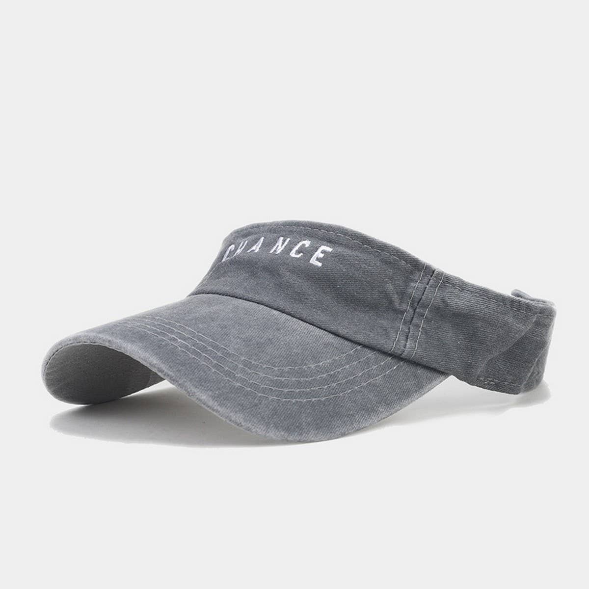 Embroidered Letter Visor Hat -Summer Sunshade Cap_CWAH3304