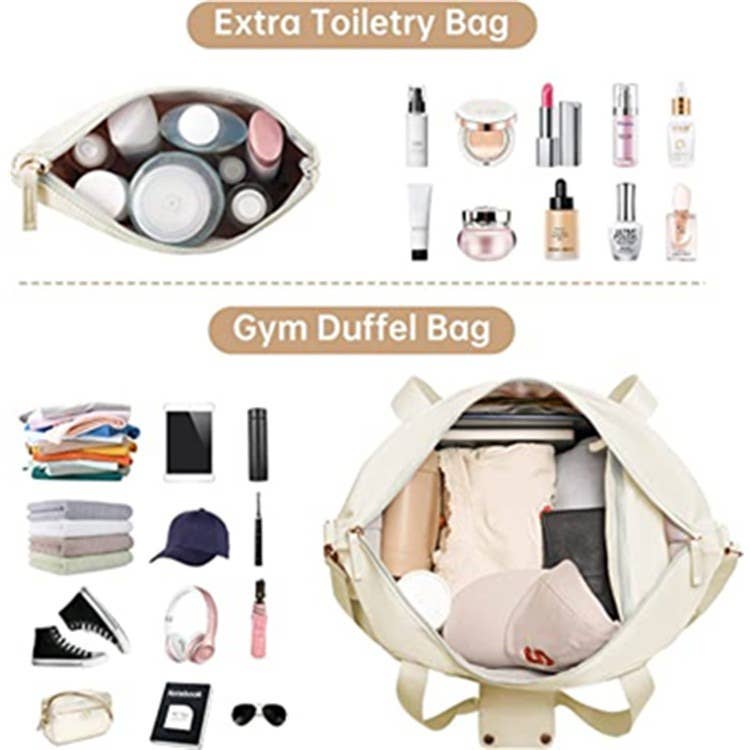 USB charging port fitness bag