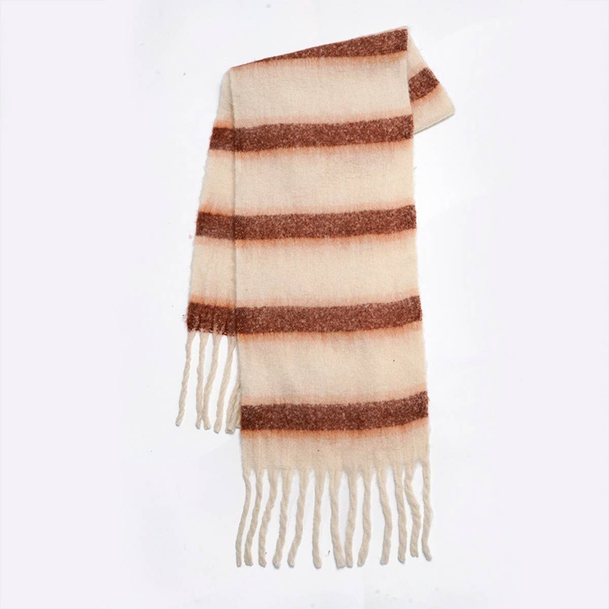 Retro Stripe Fleece Scarf ??Winter Warmth_CWASC2314