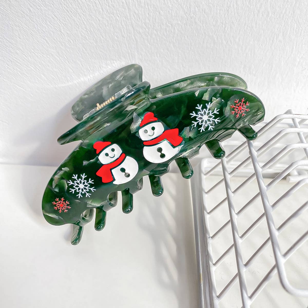 Christmas cartoon fun gingerbread man hairpin