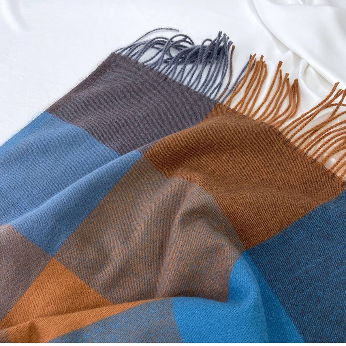 Warm Plaid Scarf Shawl for Women--Soft Winter Wrap