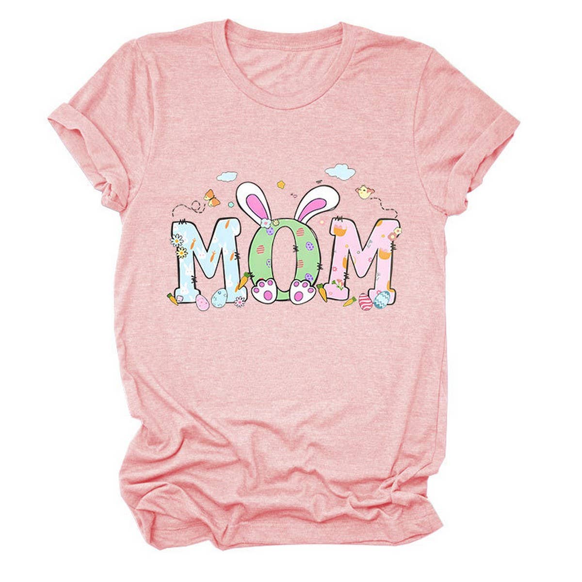 EASTER PERSONALITY FUN PRINTED SHORT SLEEVE TEES_CWTTS0783