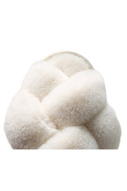 CROSS STRAP HOUSE SHOES COZY COMFY INDOOR SLIPPERS