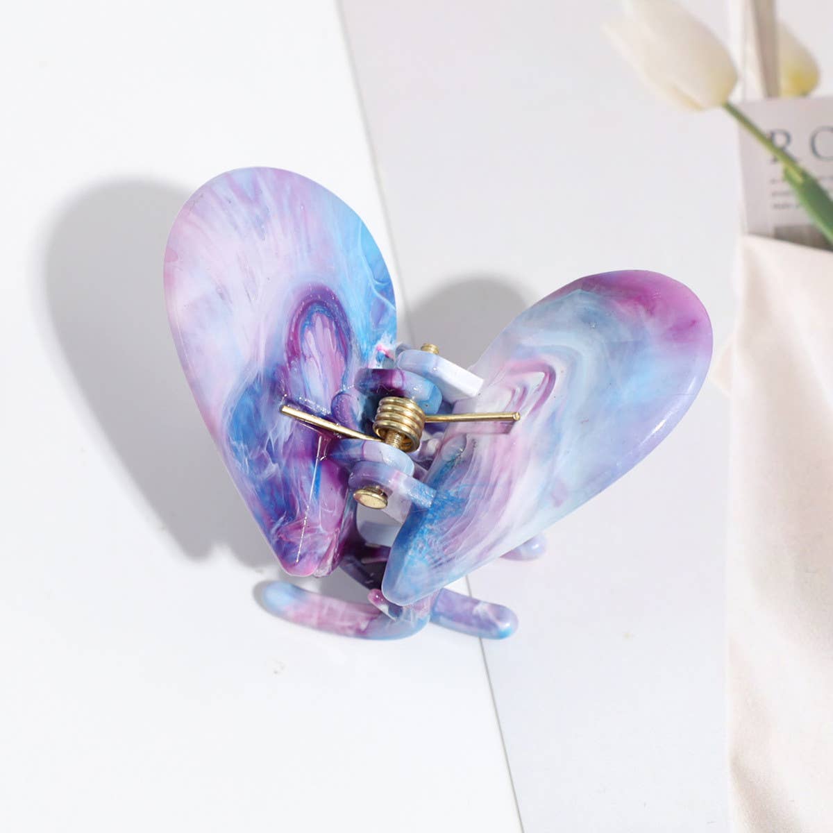ALL-MATCH GRADIENT HEART HAIRPIN_CWAHA2251