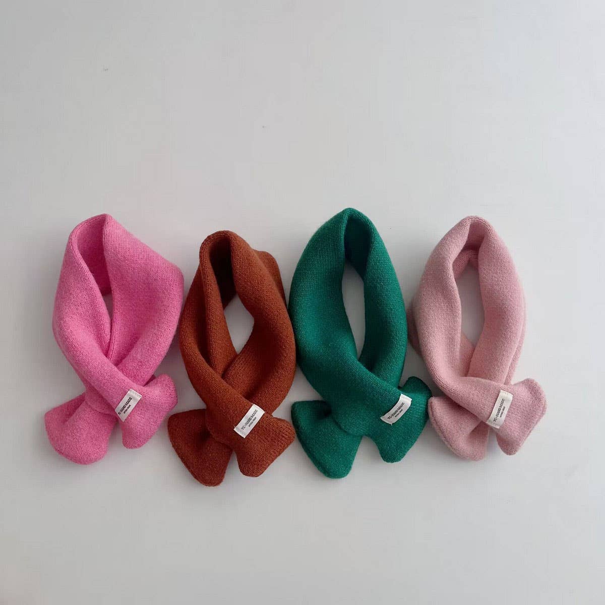 Kids Knit Scarf ? Soft Warm Cross Neck Warmer