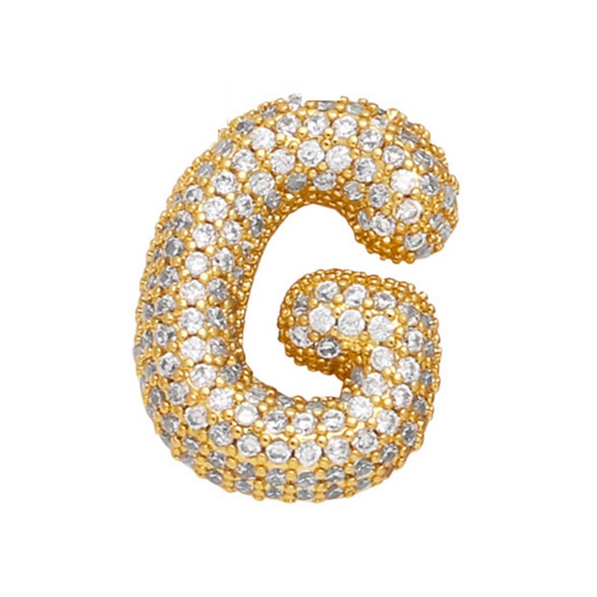 Copper Zirconia Pendant Necklace - Hip Hop