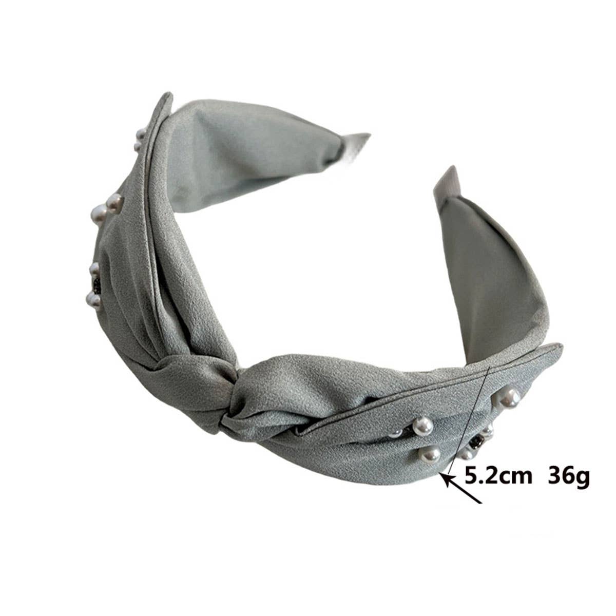 PEARL RHINESTONE KNOT WIDE HEAD BAND FOR WOMEN_CWAHA0622