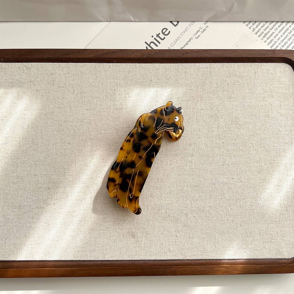 Leopard Acetate Hair Claw ? Bold Animal Print Clip
