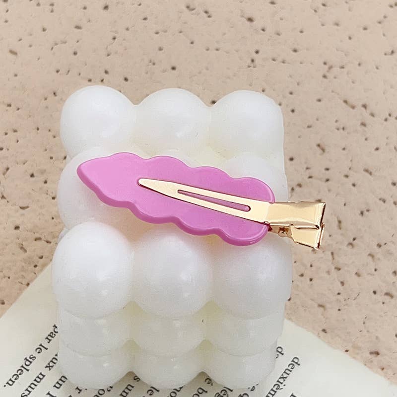 Acrylic dopamine scratch-free hair clips