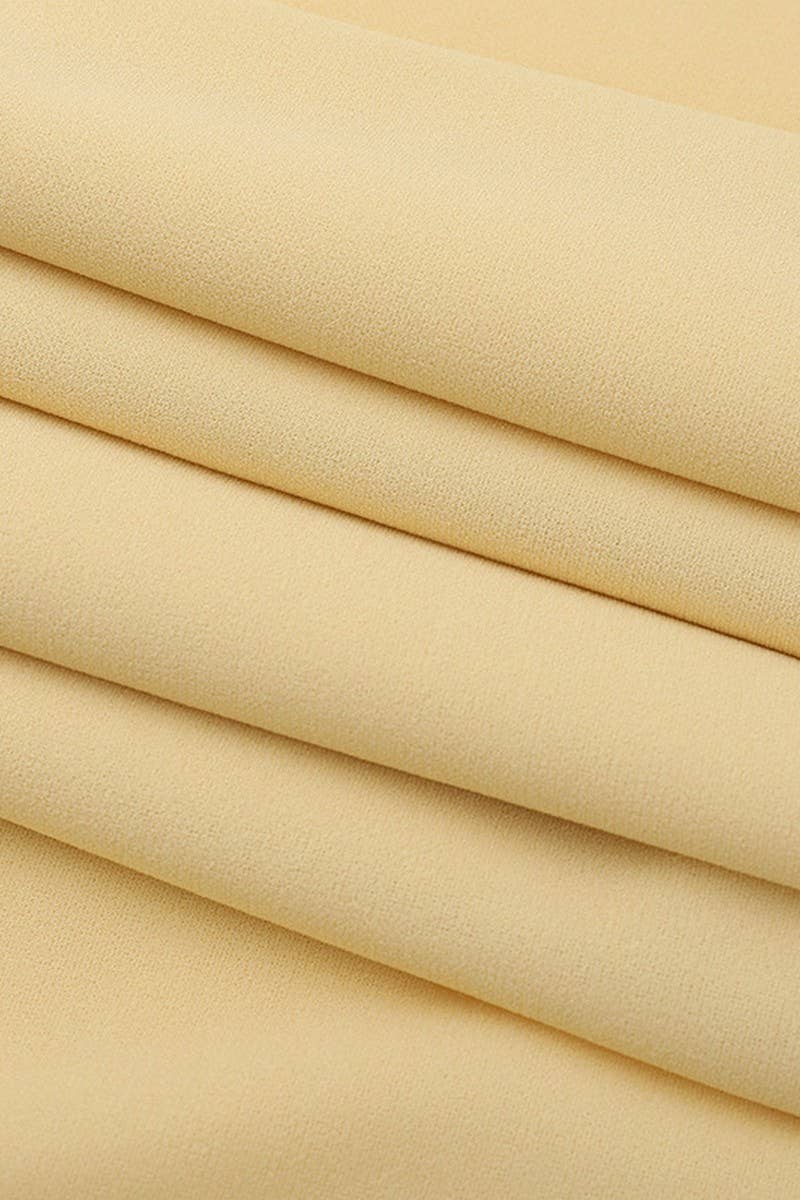 CWDMD5068_SPRING V-NECK SOLID COLOR WAIST SUSPENDER DRESS