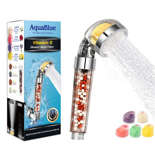 LEMON AROMA FILTER NEGATIVE ION SHOWER HEAD