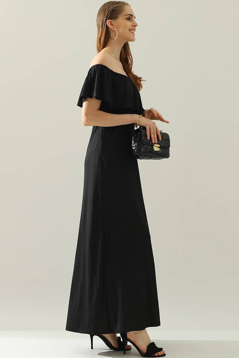 CWDMD818_LAYERED OFF THE SHOULDER MAXI DRESS