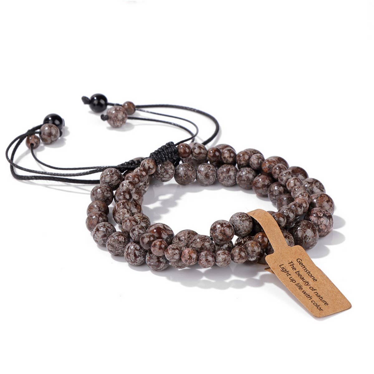 CWAJE4233_NATURAL STONE SIMPLE BRAIDED BRACELET