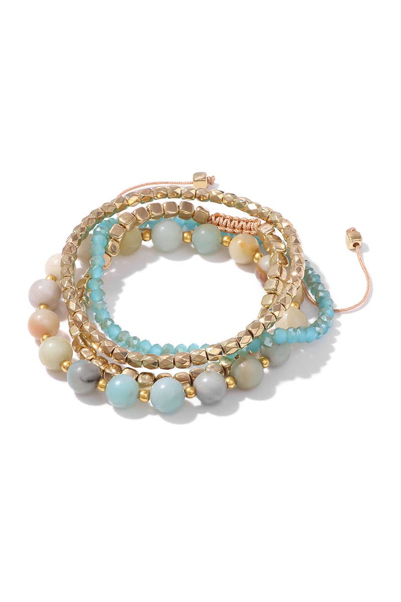 CWAJE1192_BOHEMIAN GLASSCRYSTAL METAL BEAD MIX BRACELET