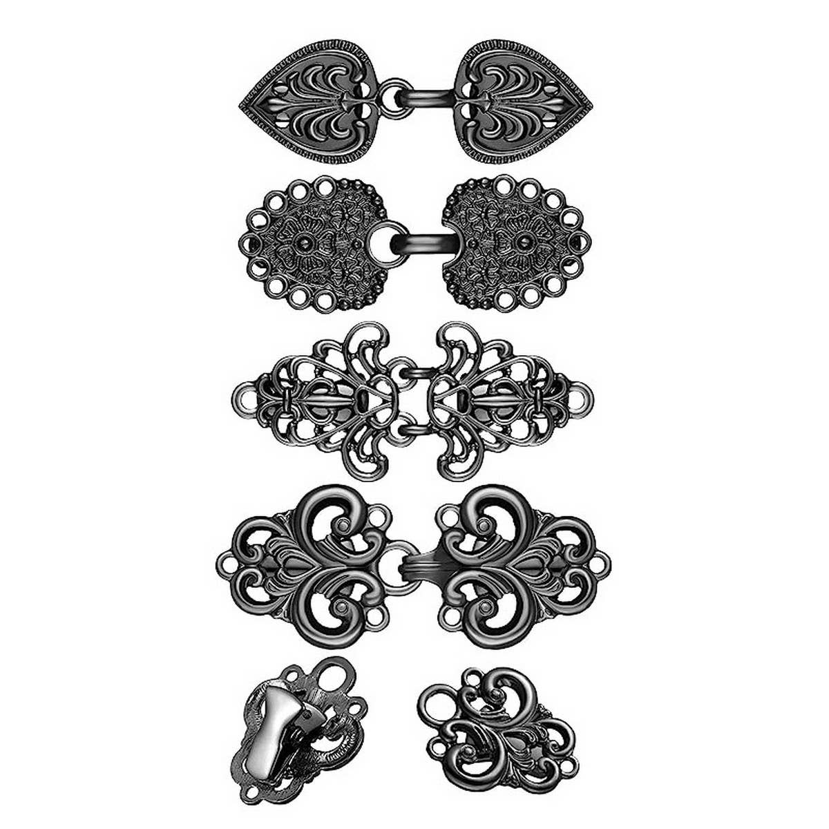 NEW CHINESE RETRO ALLOY SHAWL CLIP CREATIVE HOLLOW