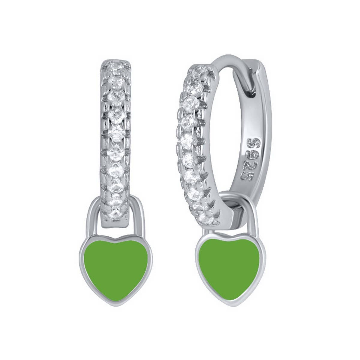 NEW SIMPLE MULTI-COLOR LOVE GEOMETRIC EARRINGS