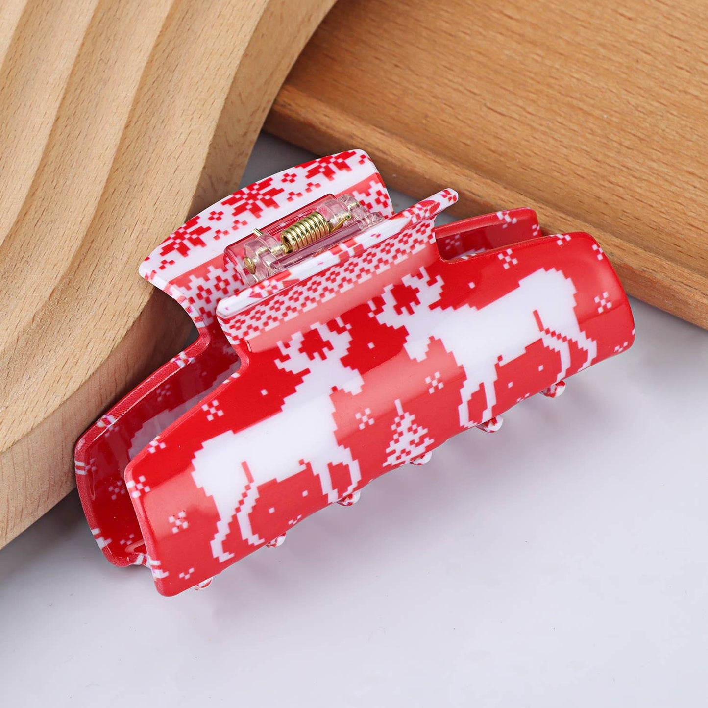 Christmas Acetate Hair Claw - Cute & Festive Style_CWAHA0323