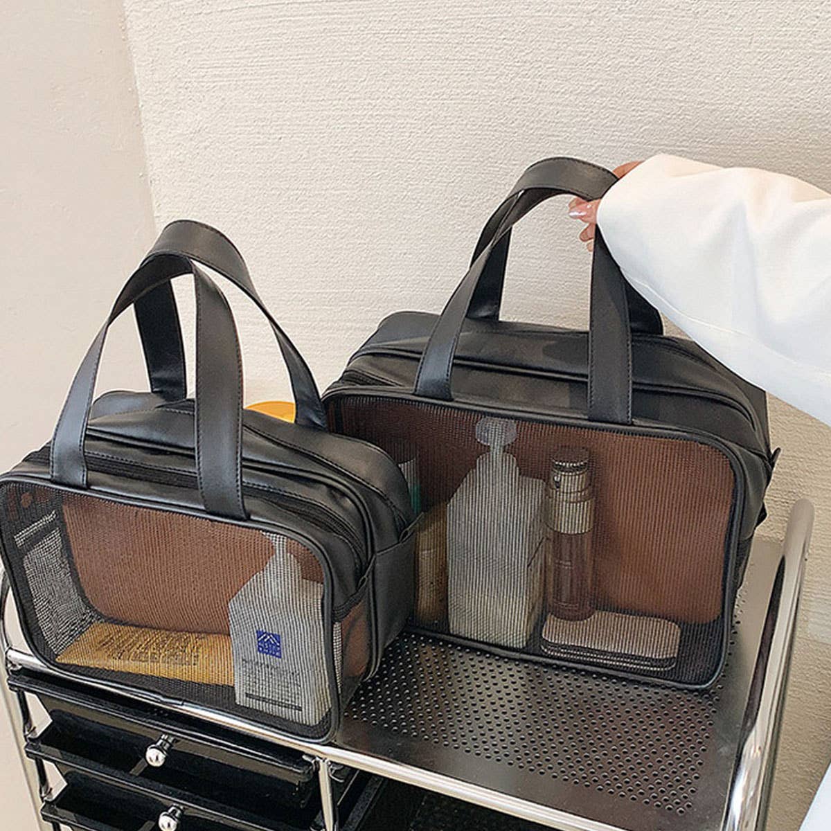 NEW HOLLOW LARGE CAPACITY TRAVEL COSMETIC BAG_CWAB4487