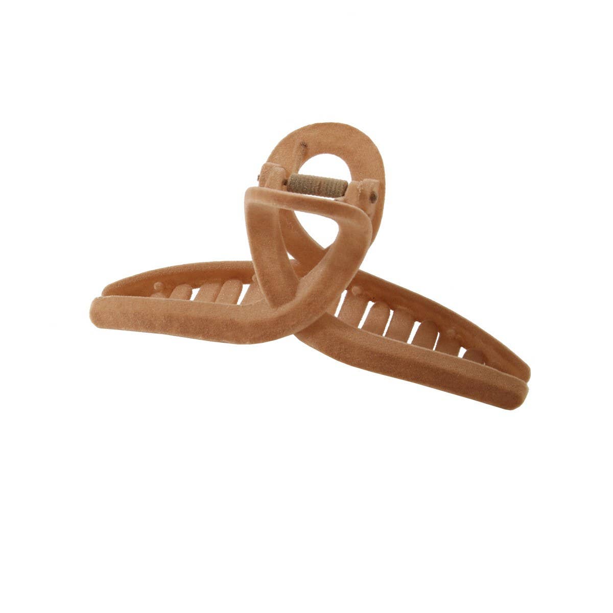 Large flocking clip Premium velvet hair clip