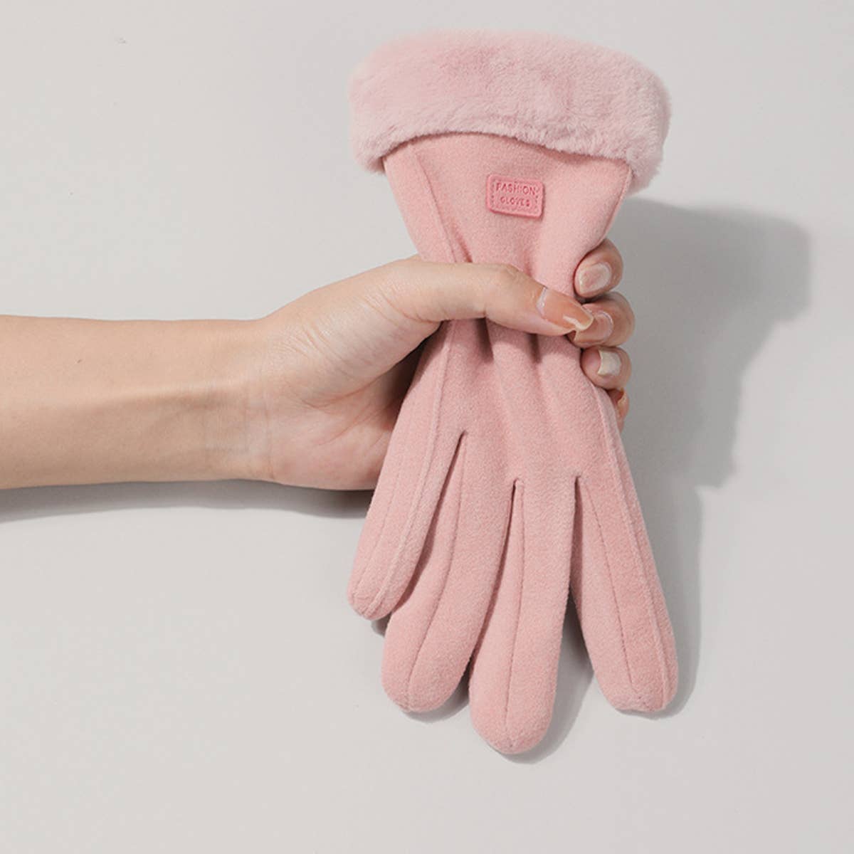 WOMENS WINTER PLUSH WARM CUTE GLOVES_CWAG0064
