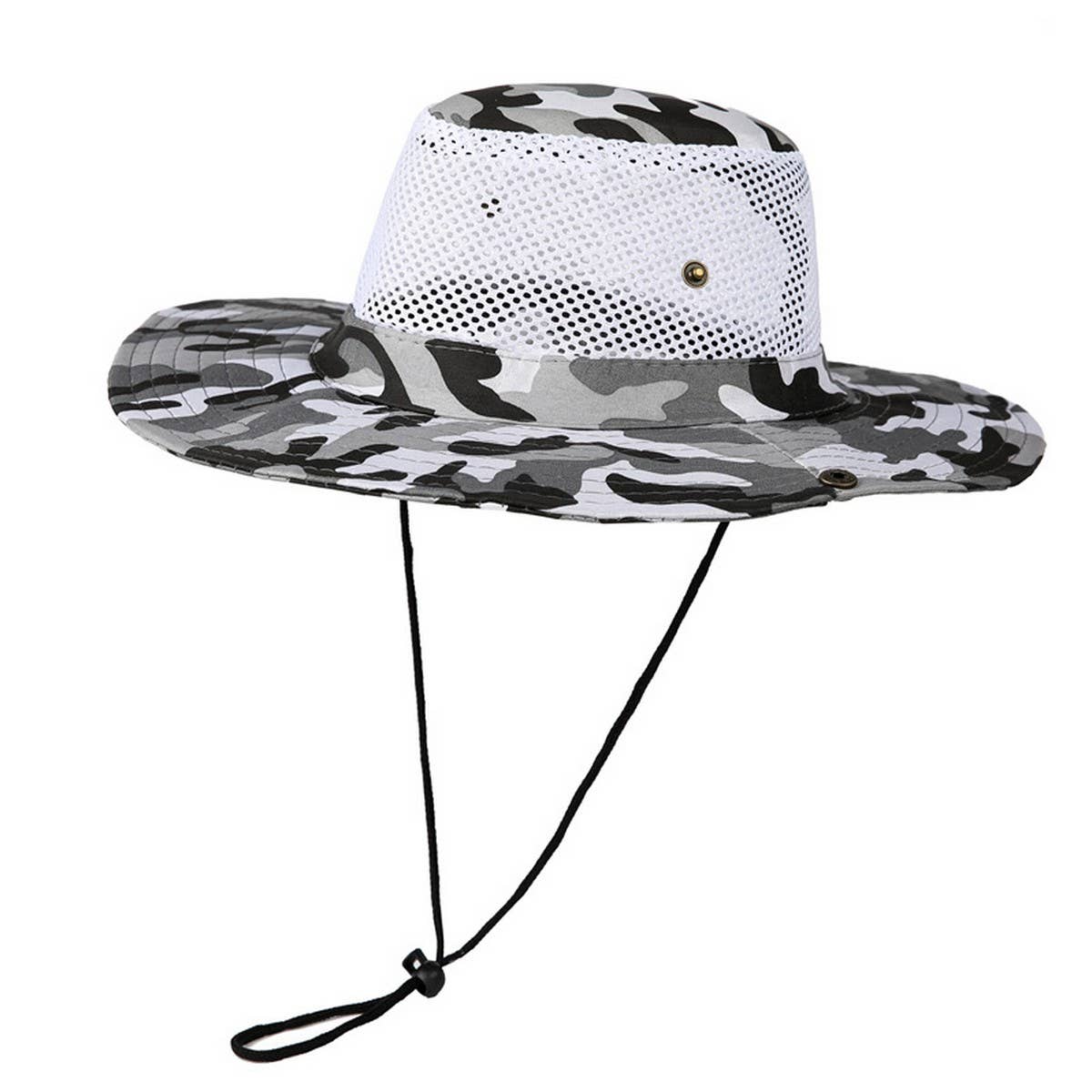 BREATHABLE MESH SOLID COLOR FOLDABLE SUNHAT_CWAH1462