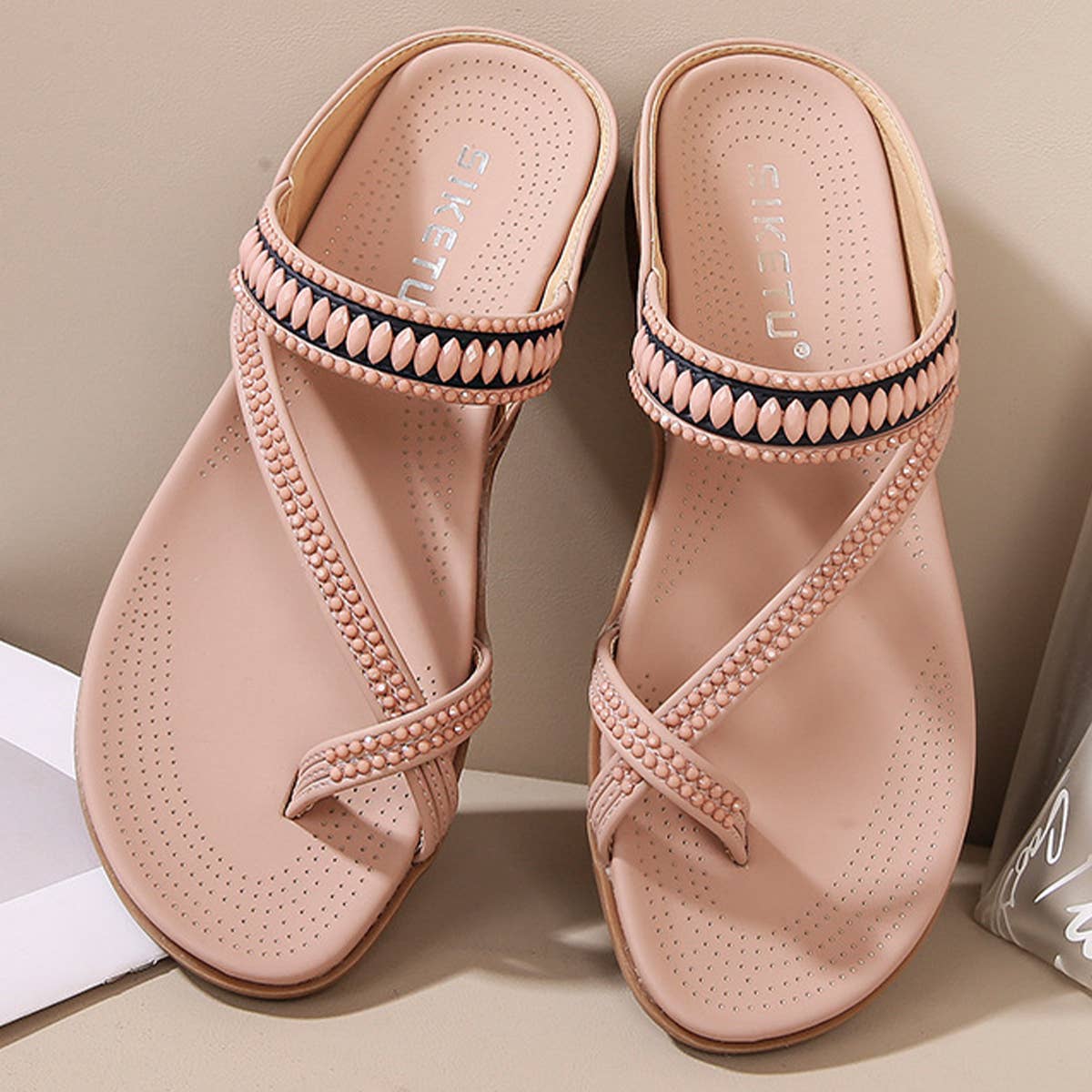 CROSS STRAP COMFORTABLE CASUAL SANDALS SLIPPERS