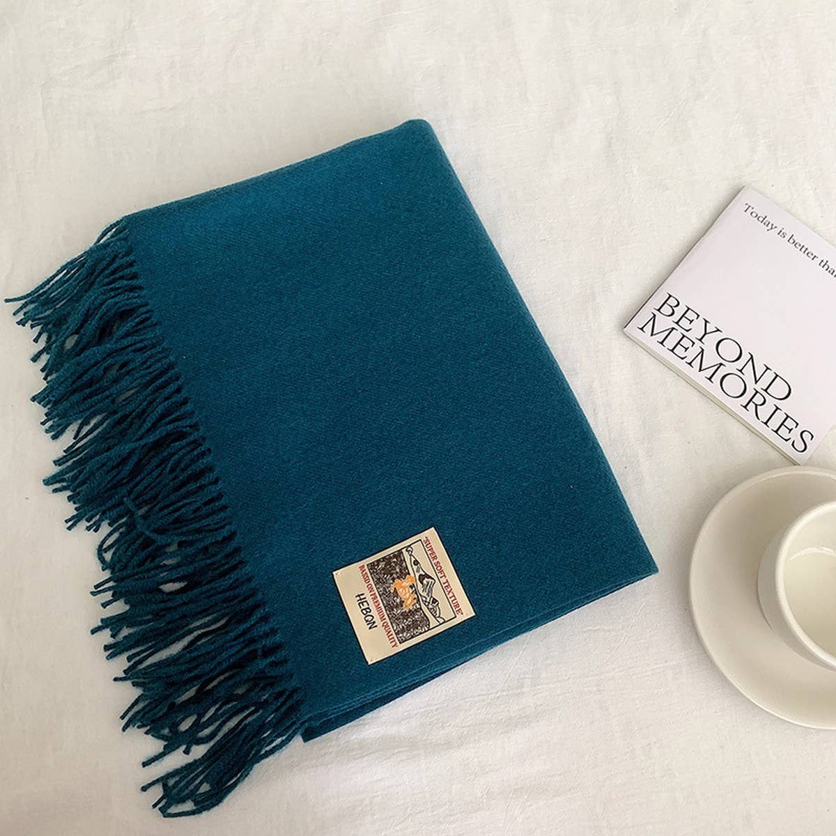 Solid Color Faux Cashmere Scarf -Winter Wrap_CWASC2303