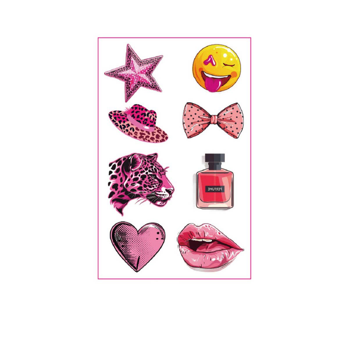 Pink Cowgirl Tattoos ??Cute Bachelorette Stickers_CWMM8385