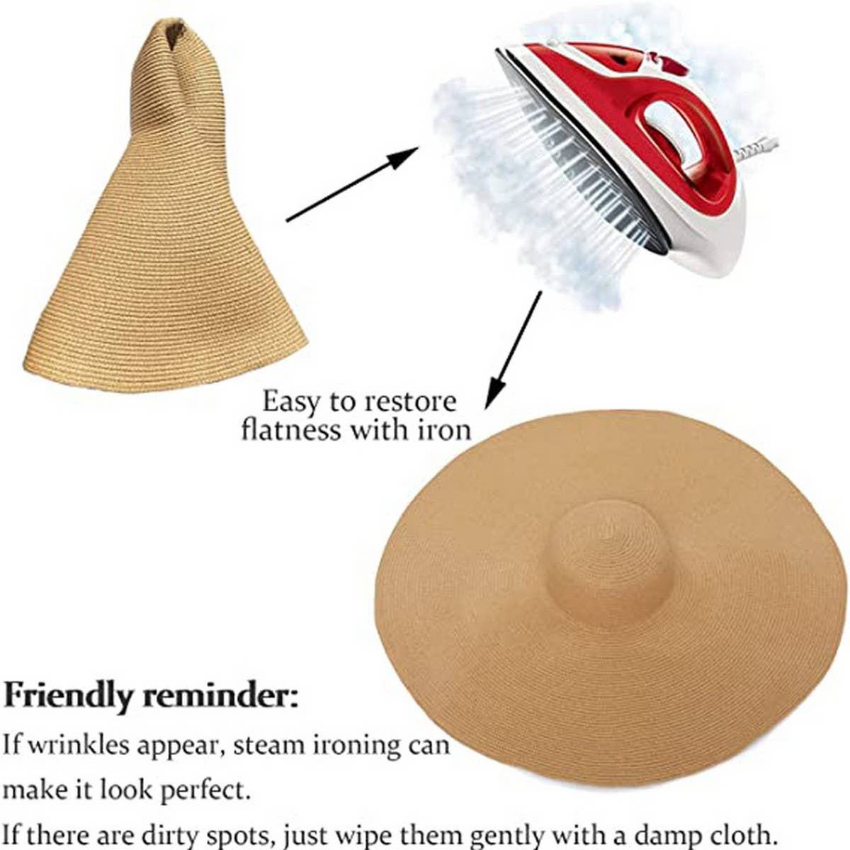 Summer oversized brim straw hat for women_CWAH3399