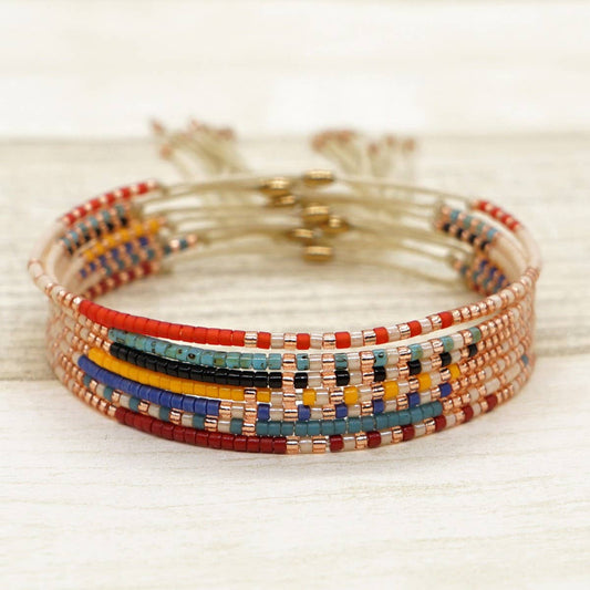 SIMPLE STYLE COLORFUL MILLET BEAD BRACELET_CWAB4637
