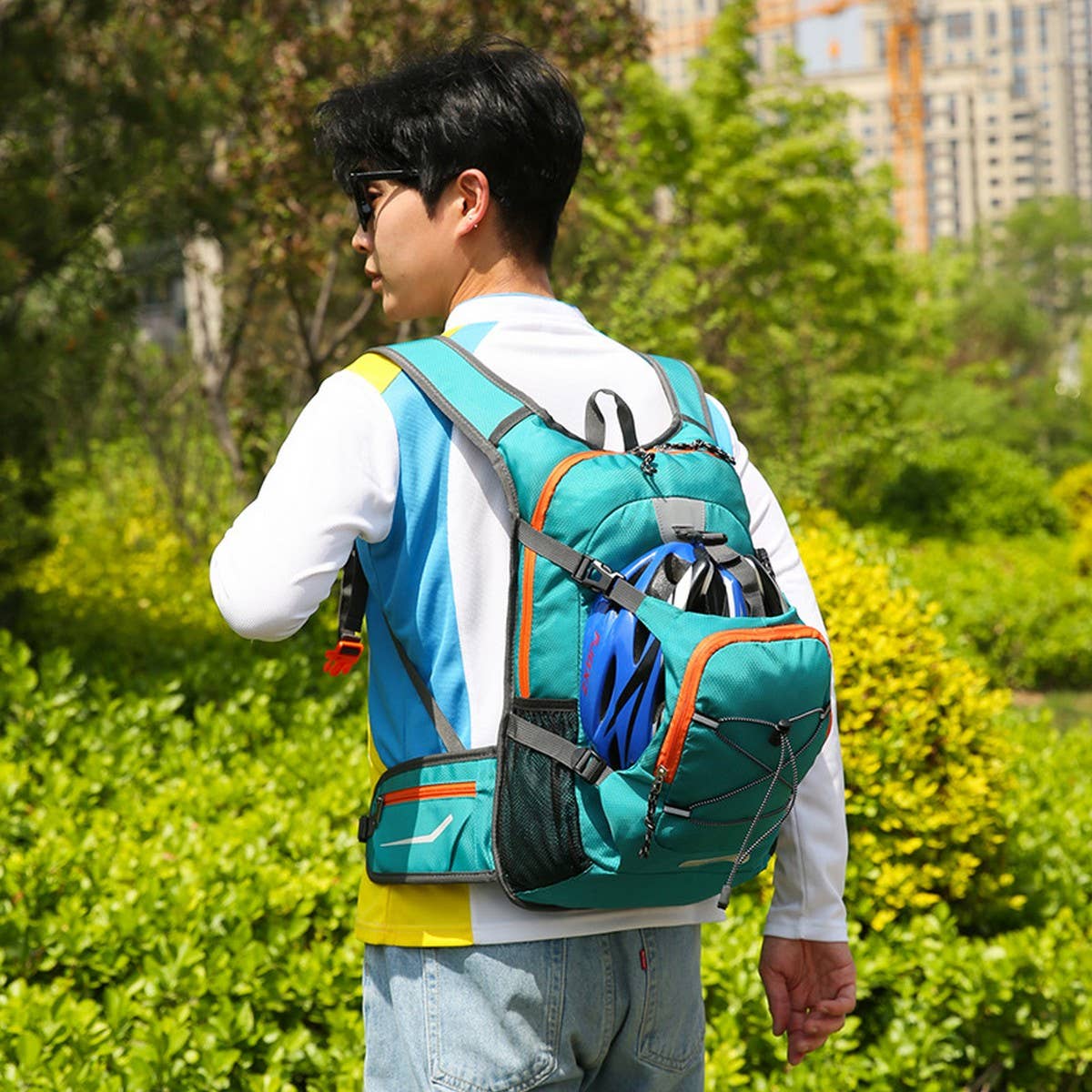 Lightweight Nylon Hiking & Cycling Backpack_CWAB5419
