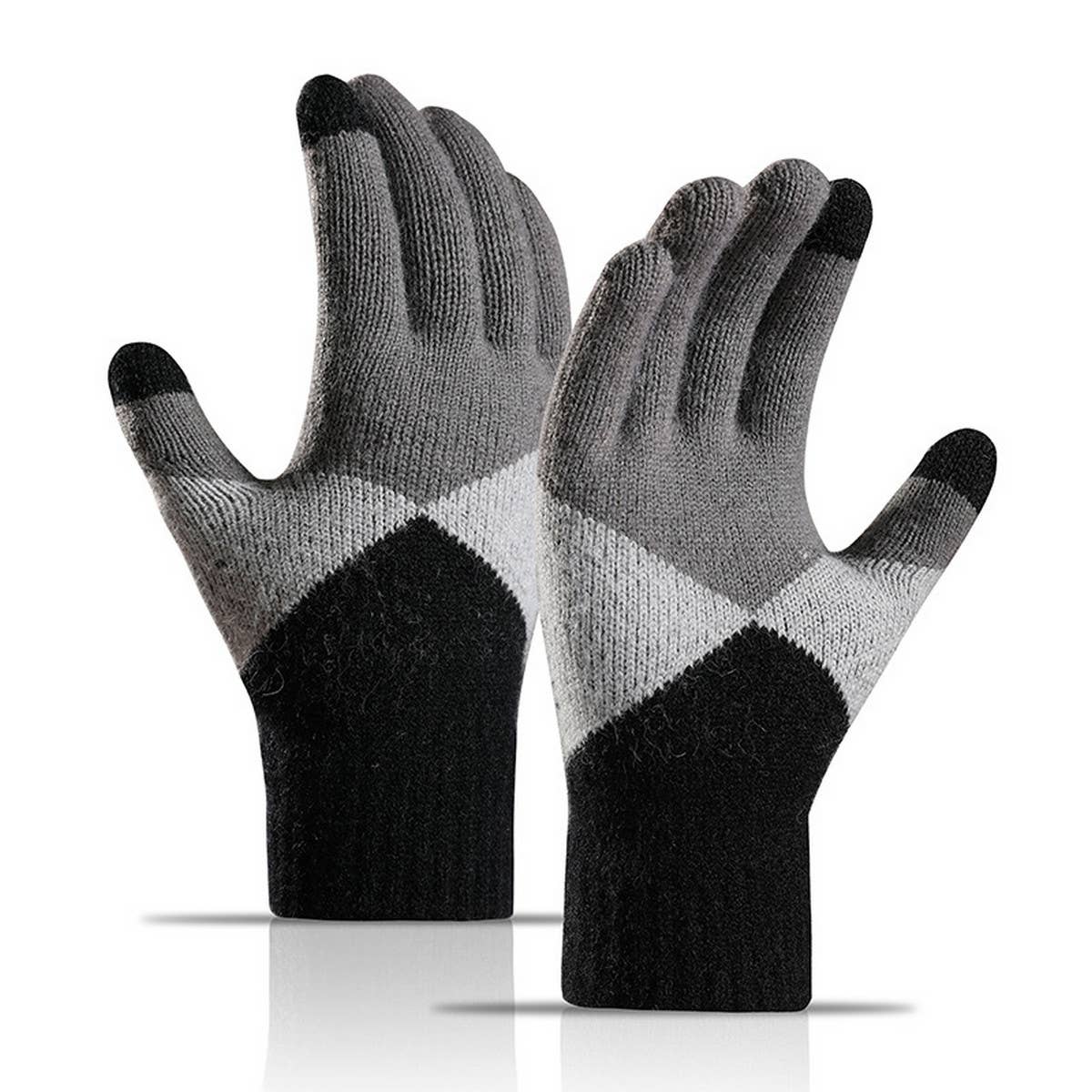 SIMPLE TOUCH-SCREEN WARM KNITTED GLOVES_CWAG0032