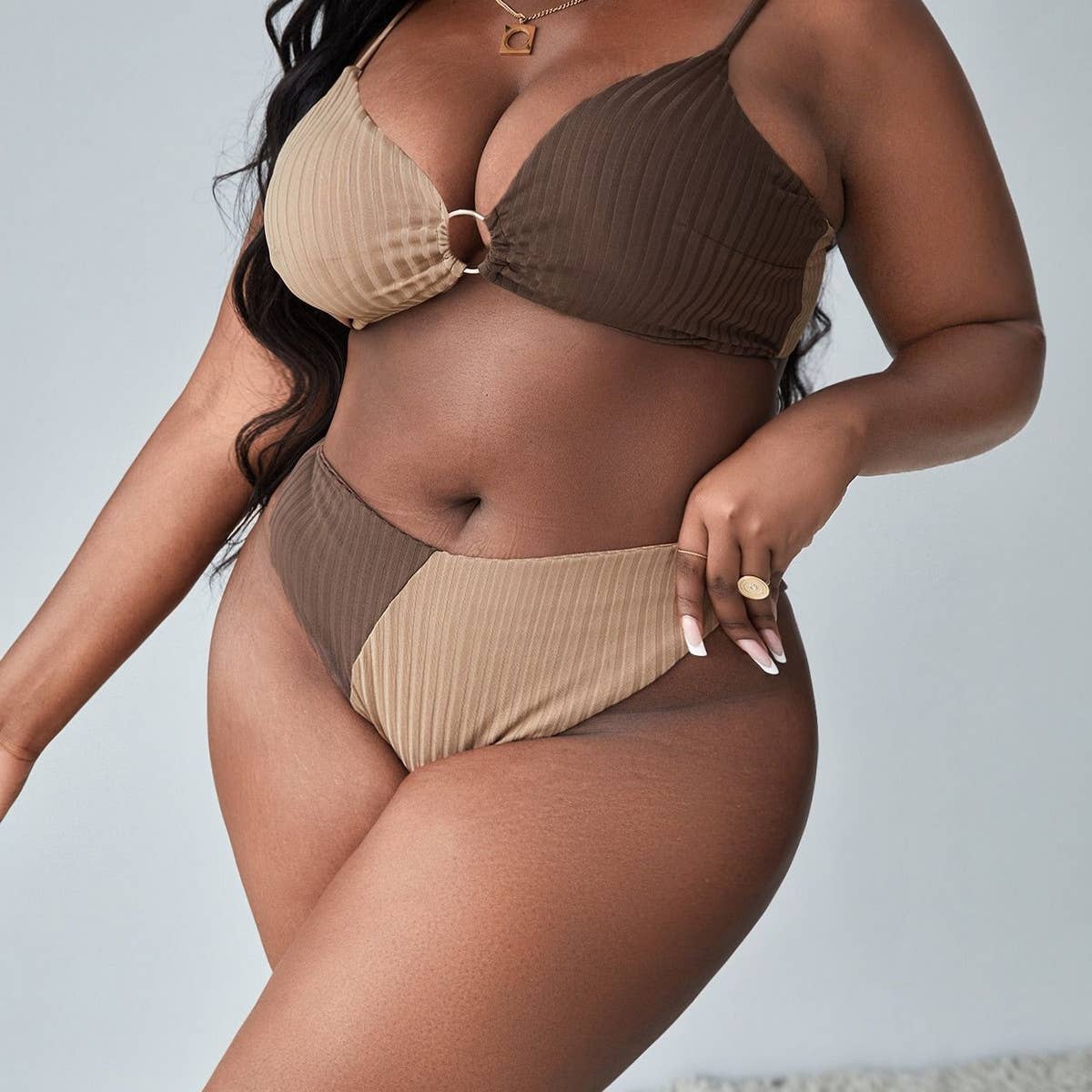 STYLISH LEOPARD PRINT ONE PIECE BIKINI SWIMSUIT_CWMW0218