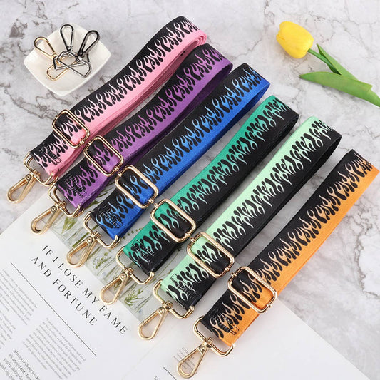 WOMEN CASUAL JACQUARD ADJUSTABLE BAG STRAP