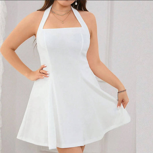 Sexy Halter Backless Mini Dress ? Sleeveless