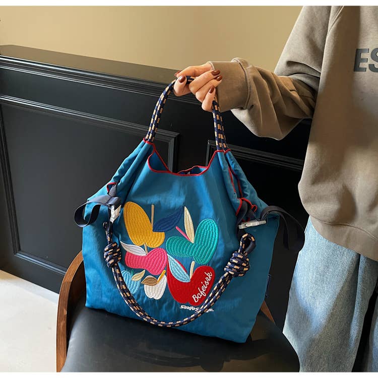 Cartoon embroidery versatile commuting bag