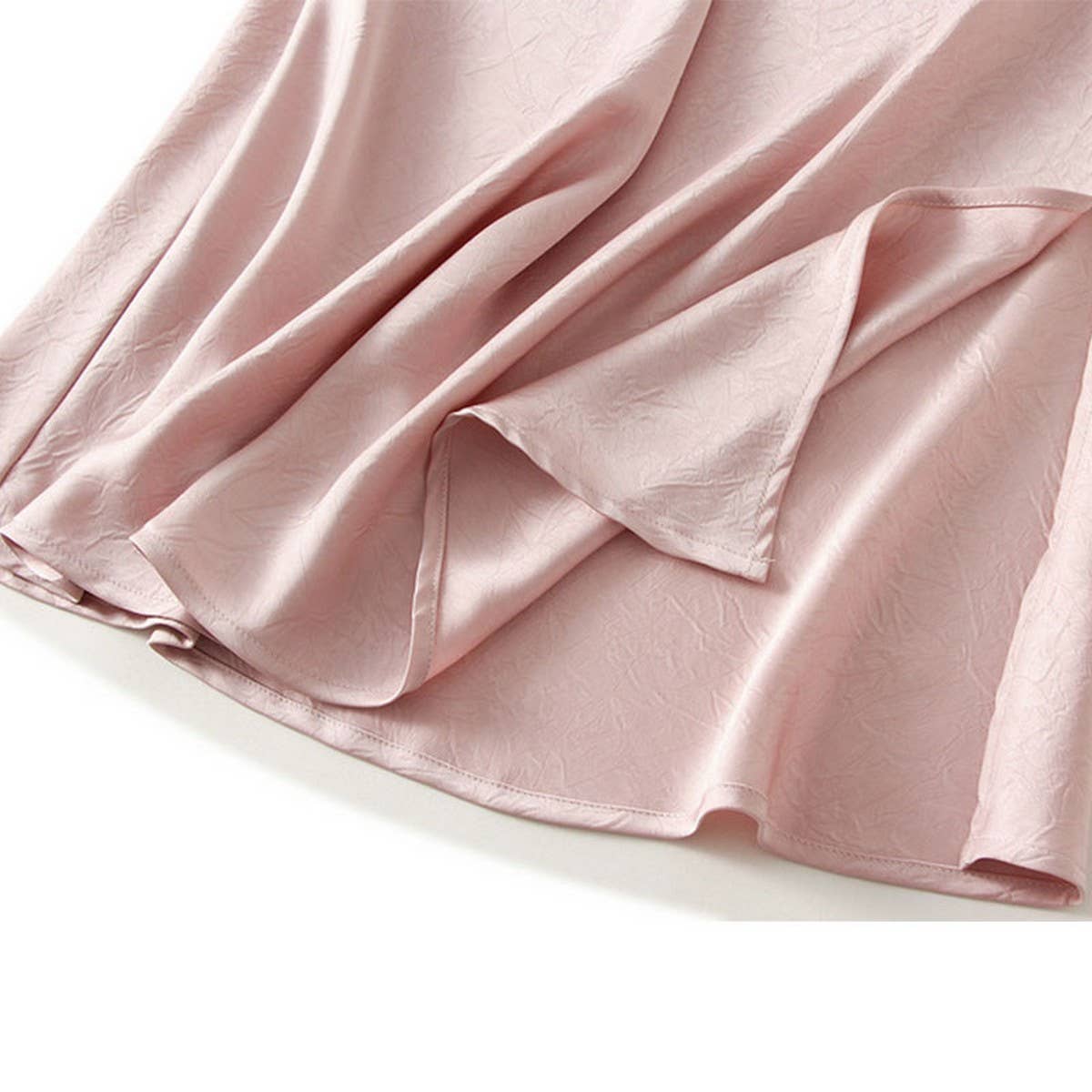 DARKPATTERN SATINFISHTAILSKIRTSLIT DRAPELONGSKIRT