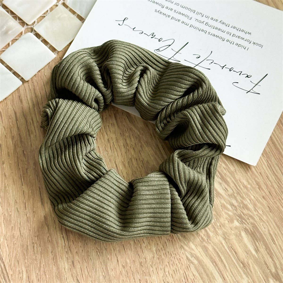 MORANDI COLOR STRIPED SIMPLE HAIR BAND