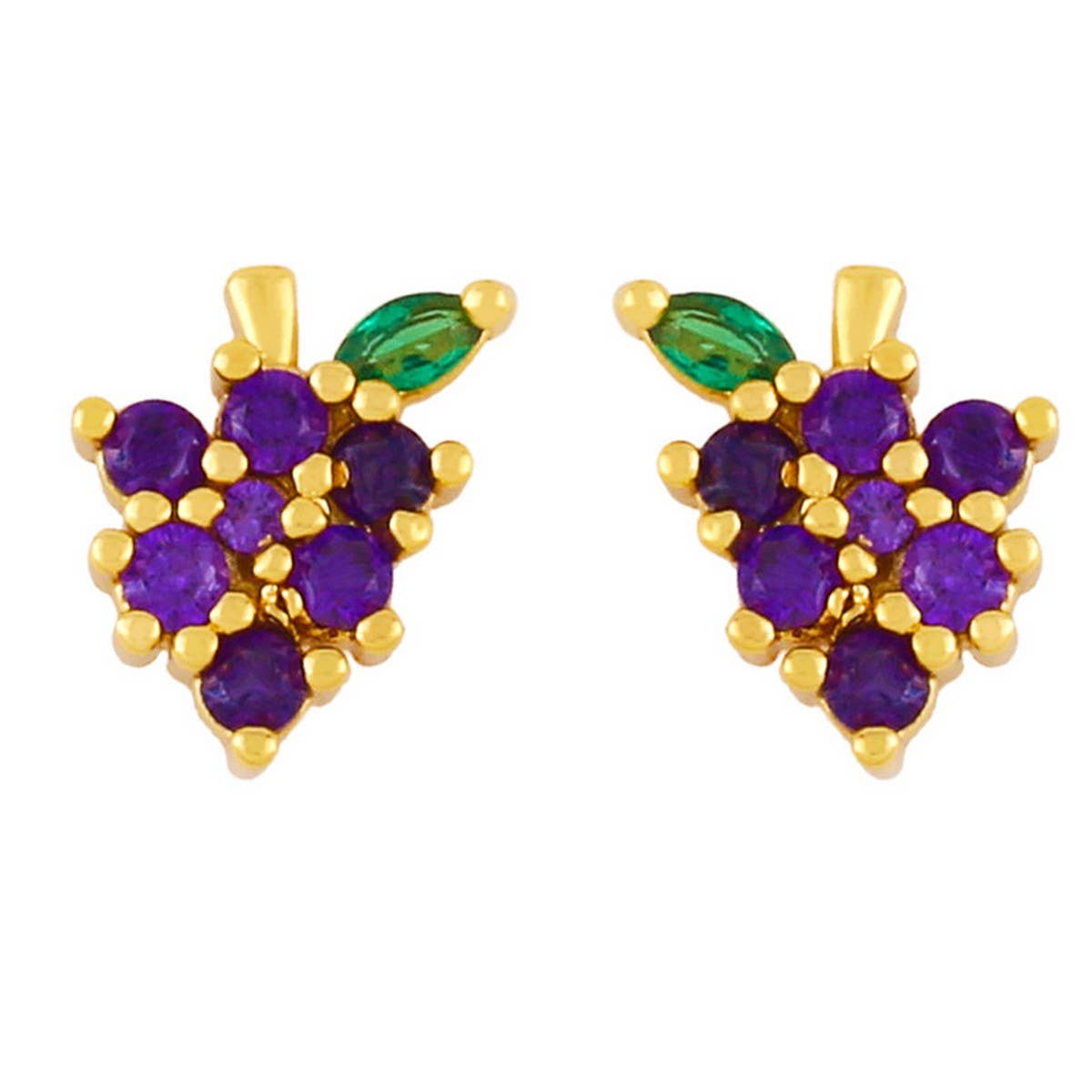 FRUIT STUDDED DIAMOND EARRINGS