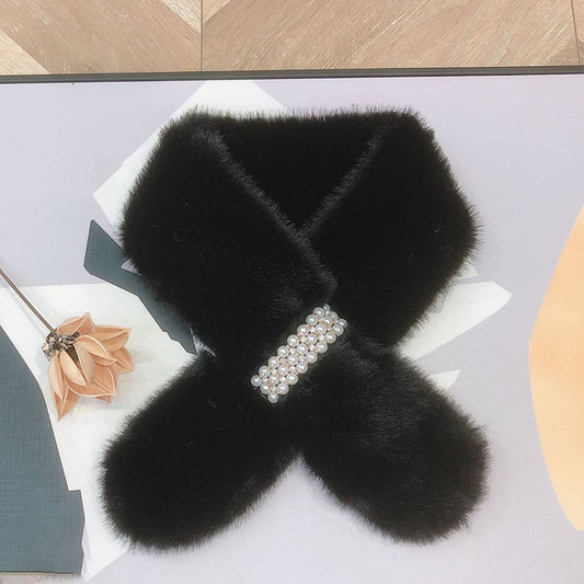 Pearl Knit Scarf - Stylish Neck Wrap for Women_CWASC1249