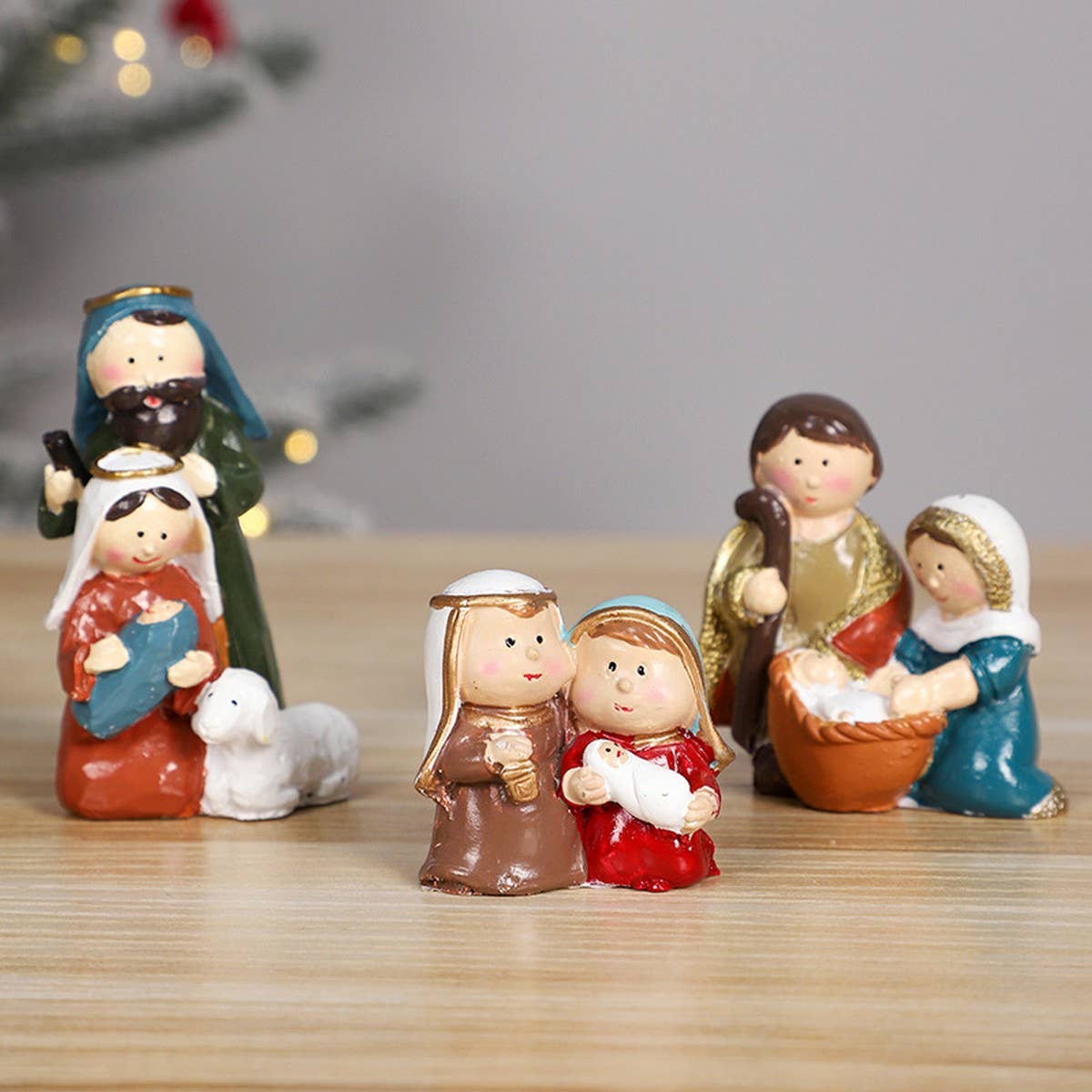 Nativity Scene Resin Christmas Table Decor_CWMM9874