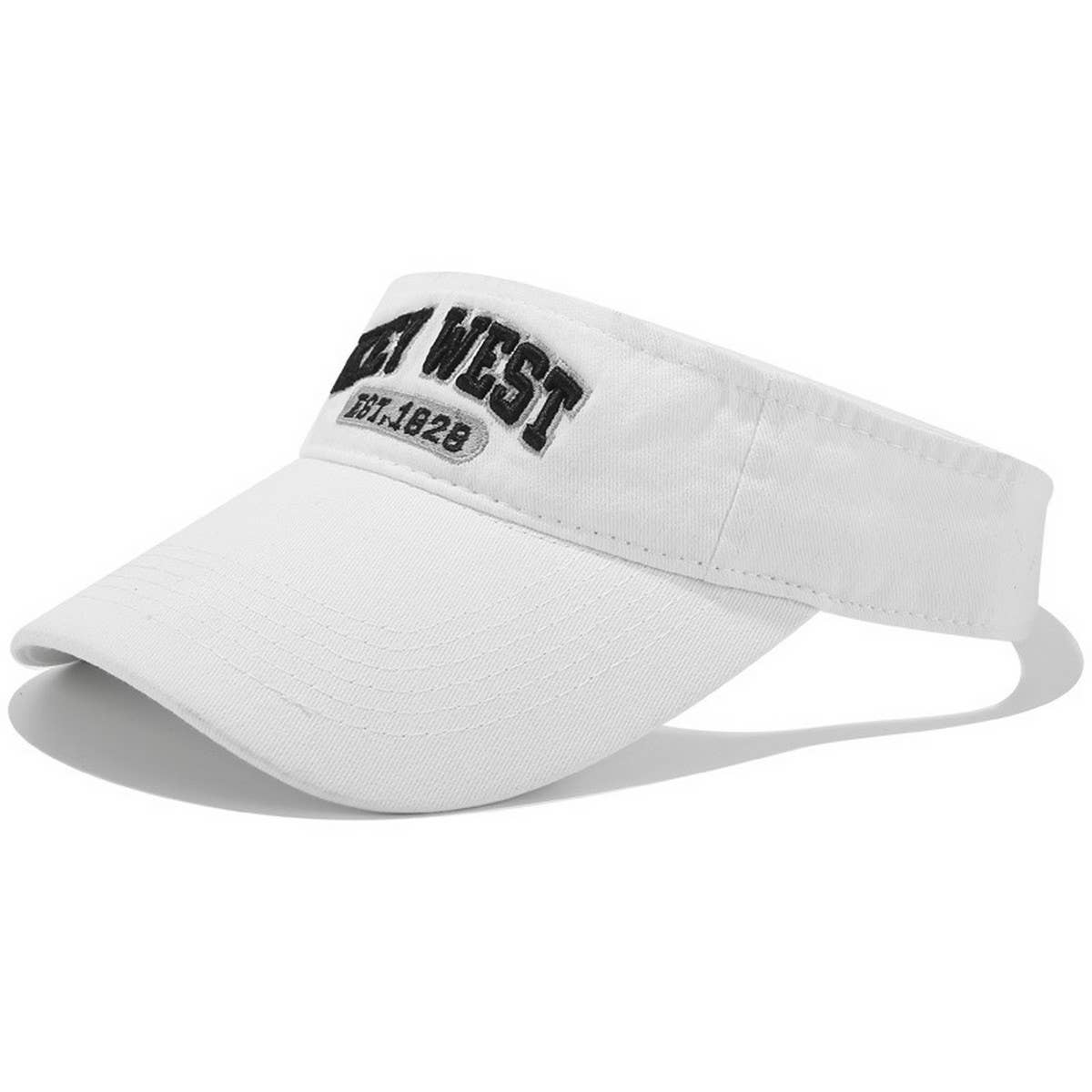 Embroidered Visor Hat - Retro Trendy Sunshade Cap_CWAH3301