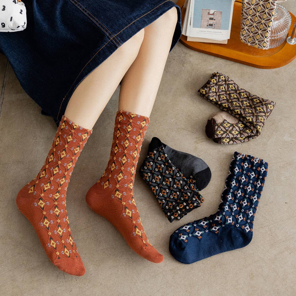 NEW RHOMBUS STYLE PILE SOCKS